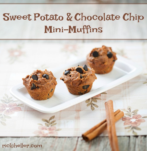 Candida diet, sugar-free, gluten-free sweet potato chocolate chip muffins