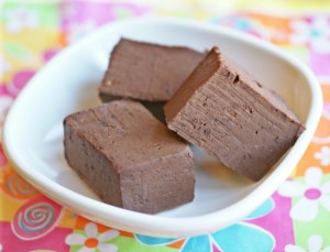 Sugar-free, dairy-free Black Bean Fudge in a small bowl