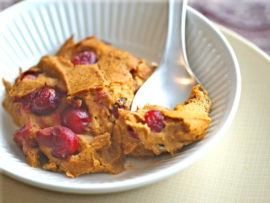 Pumpkin Cranberry Oatmeal Pudding from Diet, Dessert and Dogs