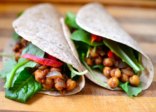 indian chickpea wraps