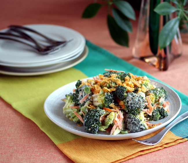 Candida diet broccoli crunch salad recipe
