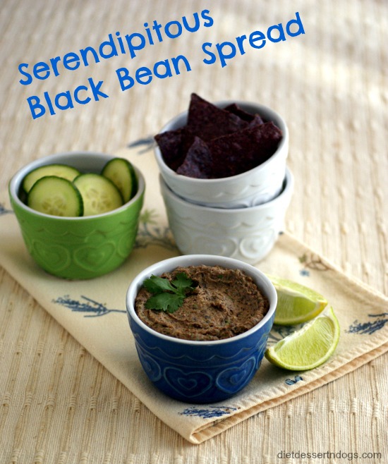 Black Bean Spread on Diet, Dessert and Dogs