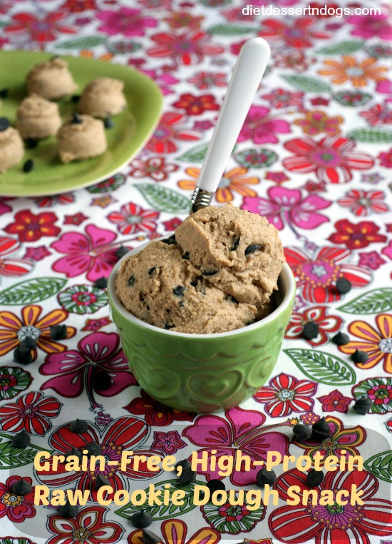 Grain-Free, High-Protein Raw Cookie dough for candida diet