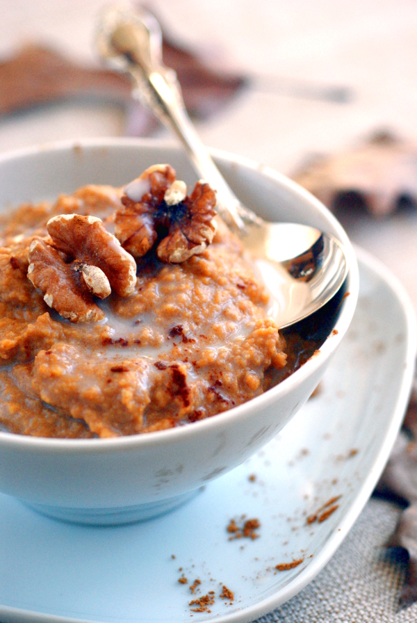 vegan, candida friendly, sugarfree glutenfree almost instant pumpkin porridge