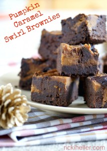 Vegan, Candida Diet, Sugar-Free Pumpkin Caramel Brownie Recipe on RickiHeller.com
