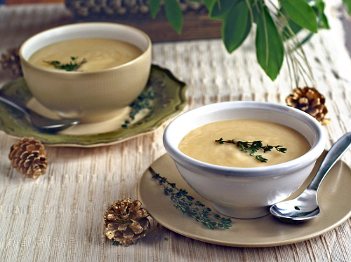 Candida Diet Creamy Potato Leek Soup Recipe on rickiheller.com