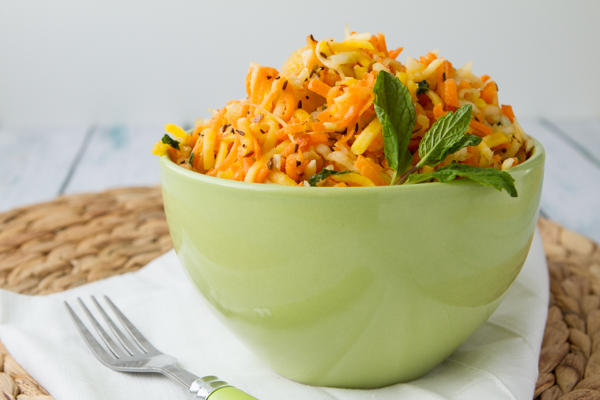 Toasted Fennel and Carrot Slaw from Healthful Pursuit| RickiHeller.com