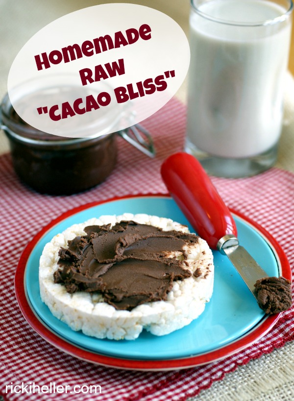 Homemade Raw Cacao-Coconut Spread on rickiheller.com
