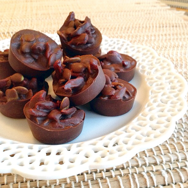 Gena Hamshaws Raw Chocolate Covered Superfood Clusters on rickiheller.com