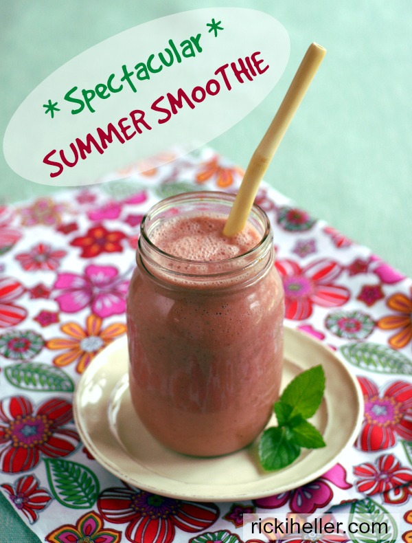 Sugar-free, candida diet Spectacular Summer Smoothie recipe on rickiheller.com