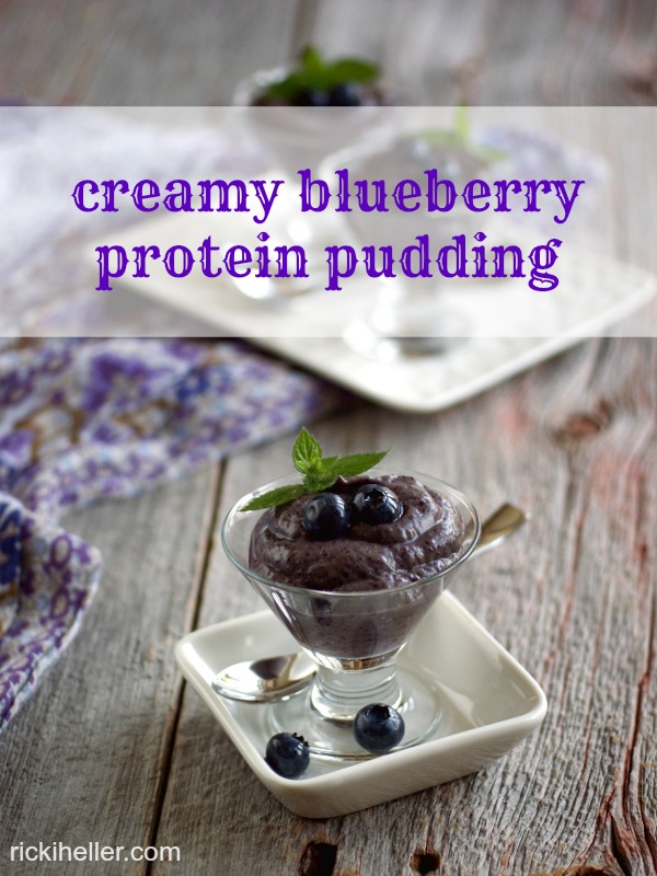 Blendtec blueberry pudding recipe on rickiheller.com