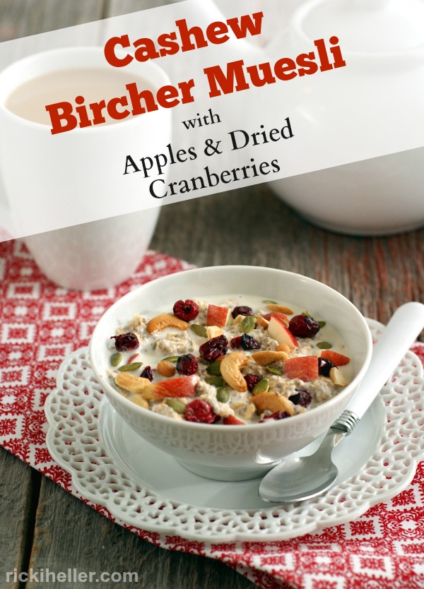 Vegan, Gluten-Free, Sugar-Free Bircher Muesli recipe on rickiheller.com