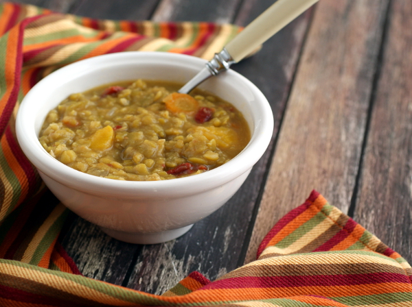 Candida diet, gluten-free easy smoky pea soup on rickiheller.com