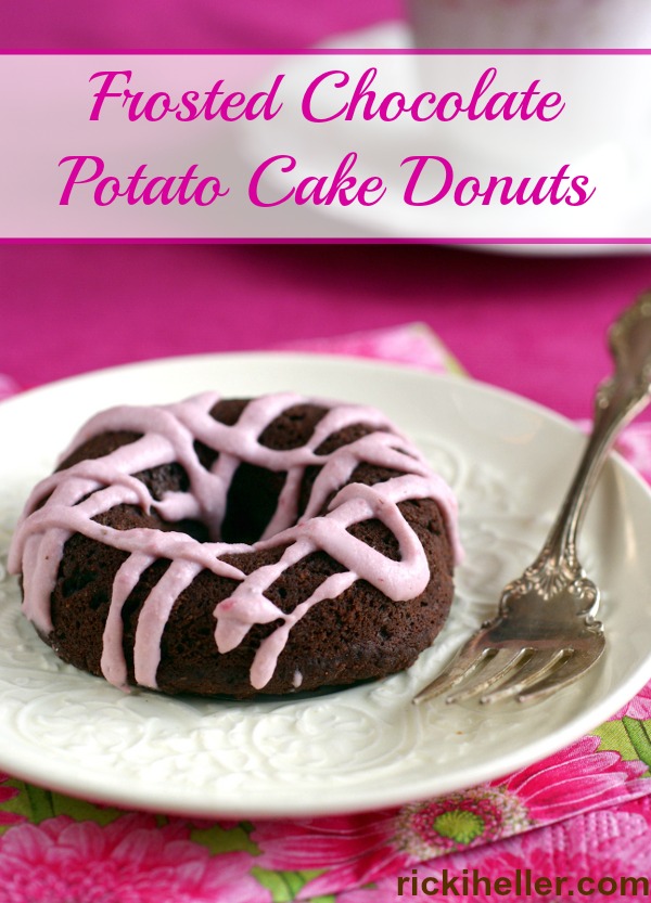 Candida diet frosted chocolate potato donuts on rickiheller.com