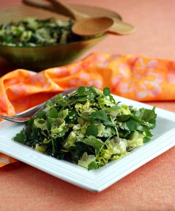 Vegan Green Salad recipe on rickiheller.com