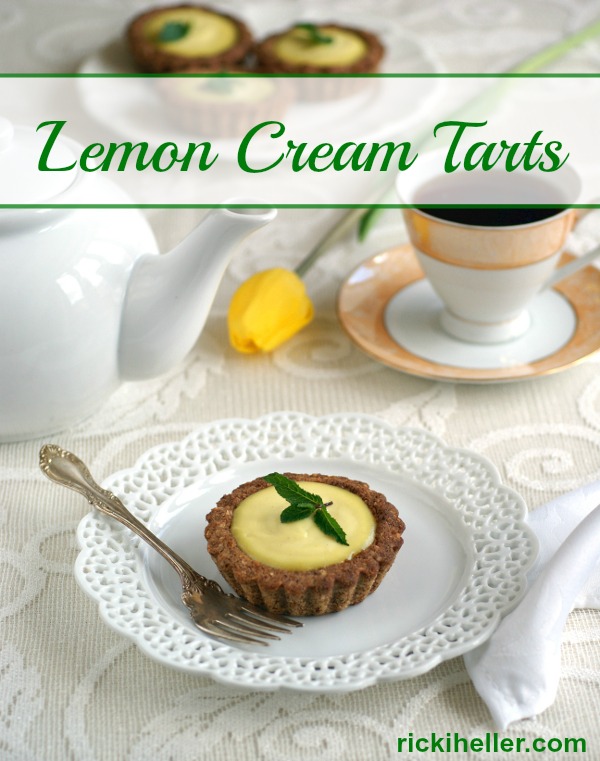 Lemon Cream tart on rickiheller.com