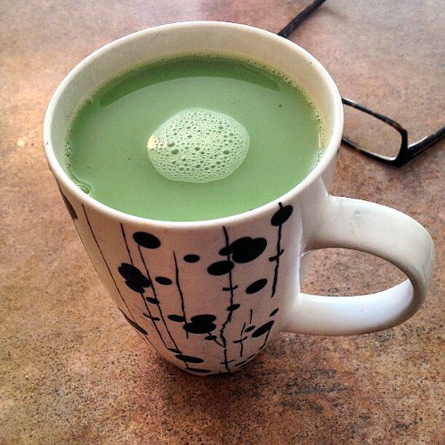 My Matcha Life tea in mug