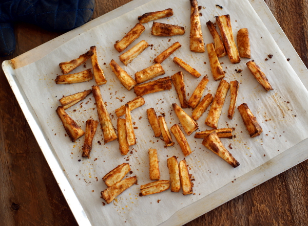 sugar-free, gluten-free, candida friendly parsnip fries recipe