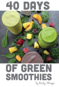 vegan, gluten-free, sugar-free 40 days of green smoothies