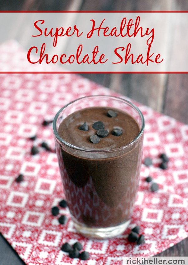 VEgan, gluten-free, sugar-free chocolate shake from 40 days of green smoothies