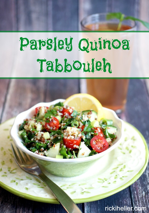Vegan, candida diet quinoa tabbouleh recipe
